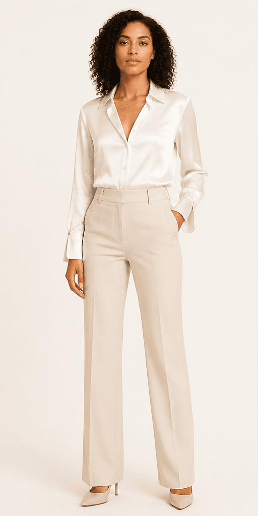 Amandine Satin Blouse
