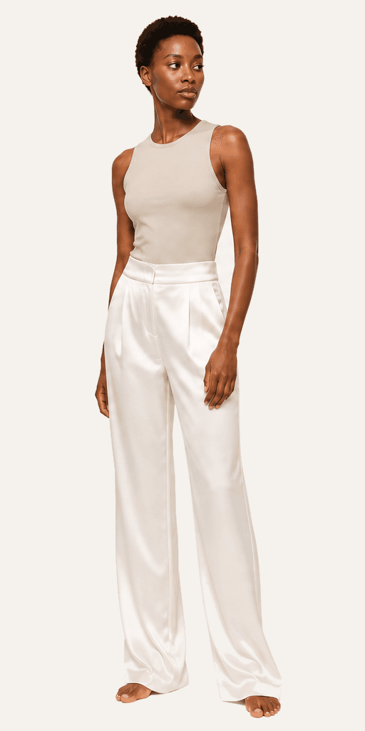 Katell Satin Wide-Leg