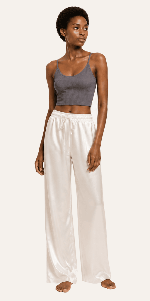 Brigitte Satin Drawstring Pant