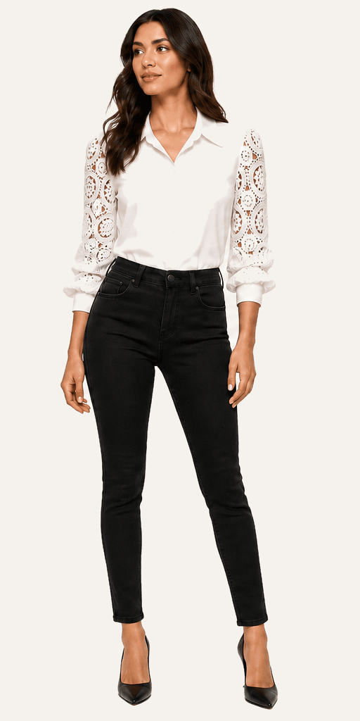 Gaëlle Lace Embroidered Blouse