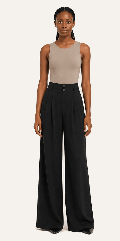 Aurore Double-Button Palazzo