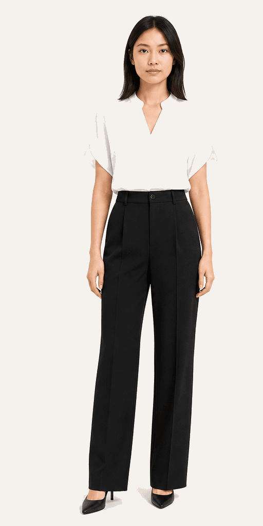 Ninette White Chiffon Blouse